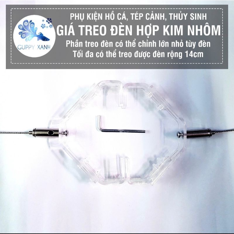 Giá treo đèn thủy sinh bằng hợp kim nhôm - Nhỏ gọn thẩm mỹ thích hợp treo đèn cho các hồ dưới 1m