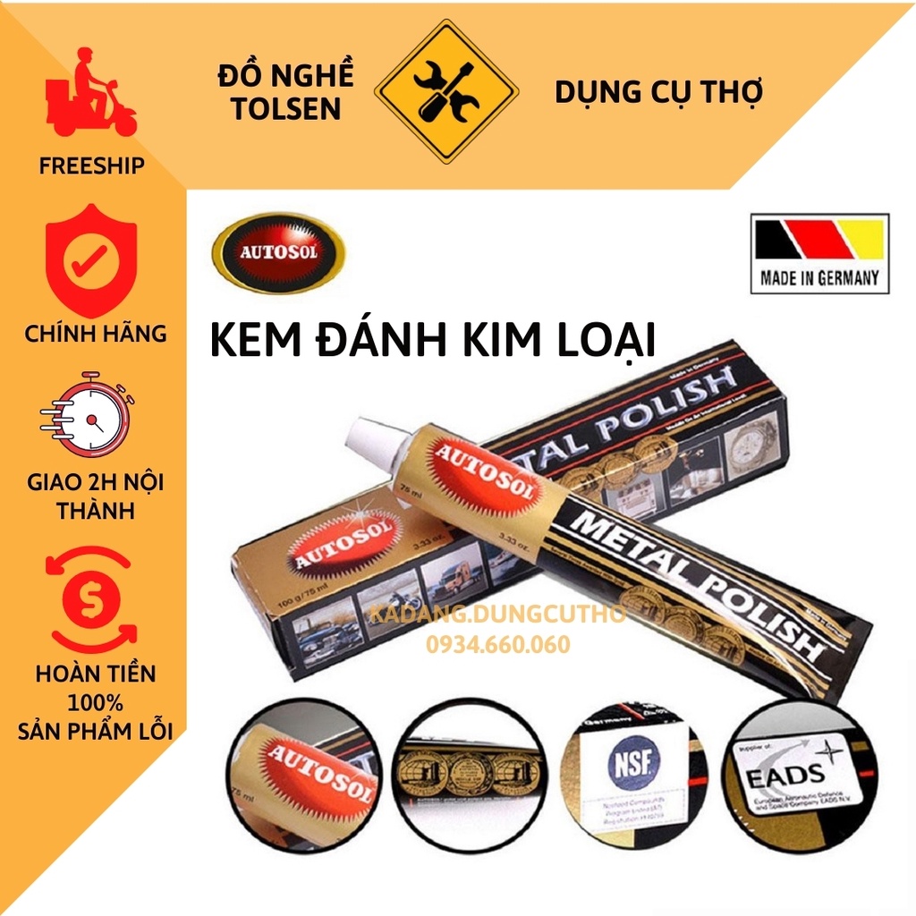 KEM ĐÁNH BÓNG KIM LOẠI Metal Polish Autosol tuýp to