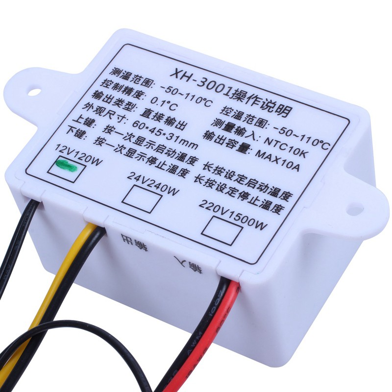 Bộ Điều Khiển Nhiệt Độ Kỹ Thuật Số Xh-W3001 Dc12V