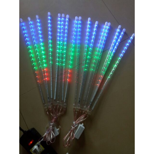 ĐÈN NHÁY LED HÌNH ỐNG SAO BĂNG [HỘP 8 ỐNG 50 CM]