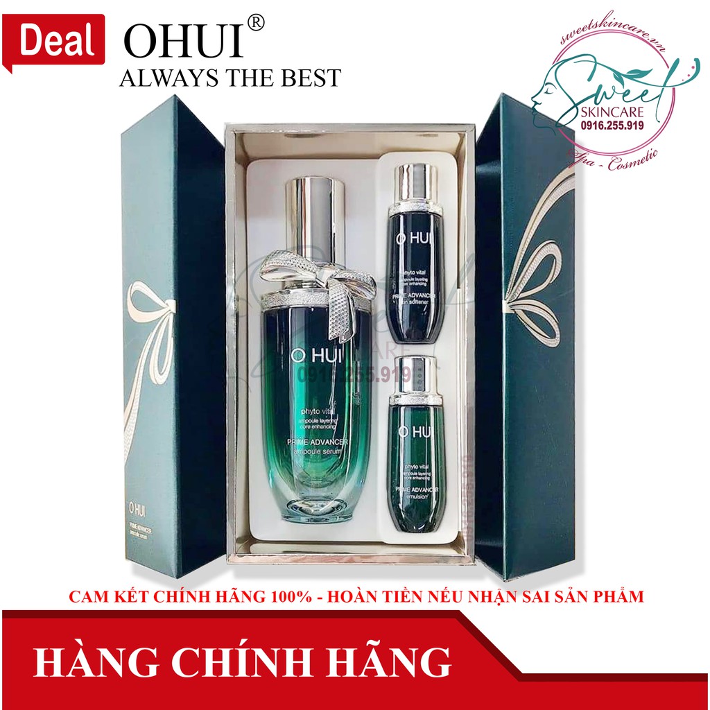 Bộ Tinh Chất serum OHUI Prime Advancer Ampoule Serum Special Set Chống Lão Hóa