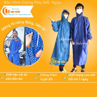Áo Mưa Măng Tô Nam Nữ, Áo Mưa Một Người, Áo Mưa Kéo Khóa Bấm Cúc aomuahieuhuan