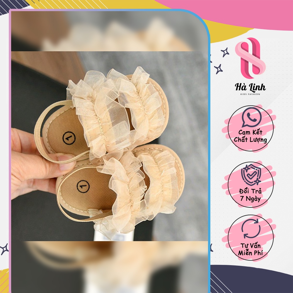 Dép san đan siêu xinh, dễ thương tập đi cho bé gái từ 5 đến 11kg -A50