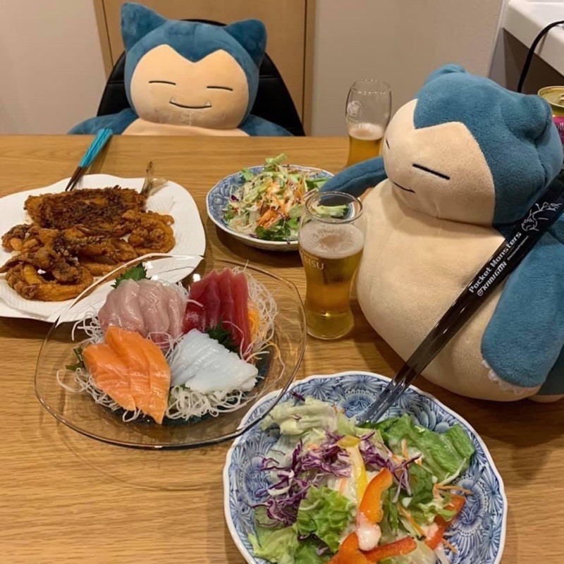 Gấu bông Kabigon Snorlax bụng bự