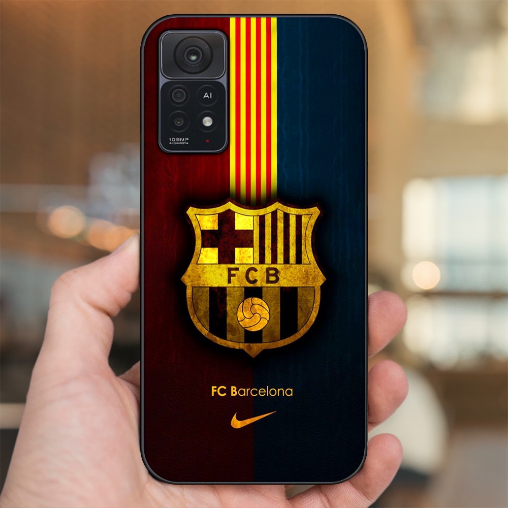 Ốp lưng Xiaomi Redmi Note 11 Pro 5G viền đen in hình Barcelona Barca