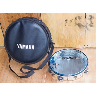 Combo Trống lắc tay & Bao đựng Lục Lạc Gõ Bo Tambourine Yamaha MT6-102B (Xanh)