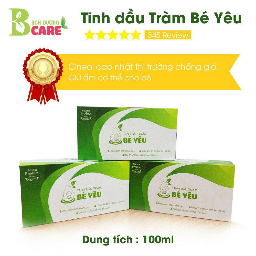 Tinh dầu Tràm Bé Yêu - Tràm thiên nhiên - 100ml- Thương Hiệu: Bạch Dương Care(BCA)