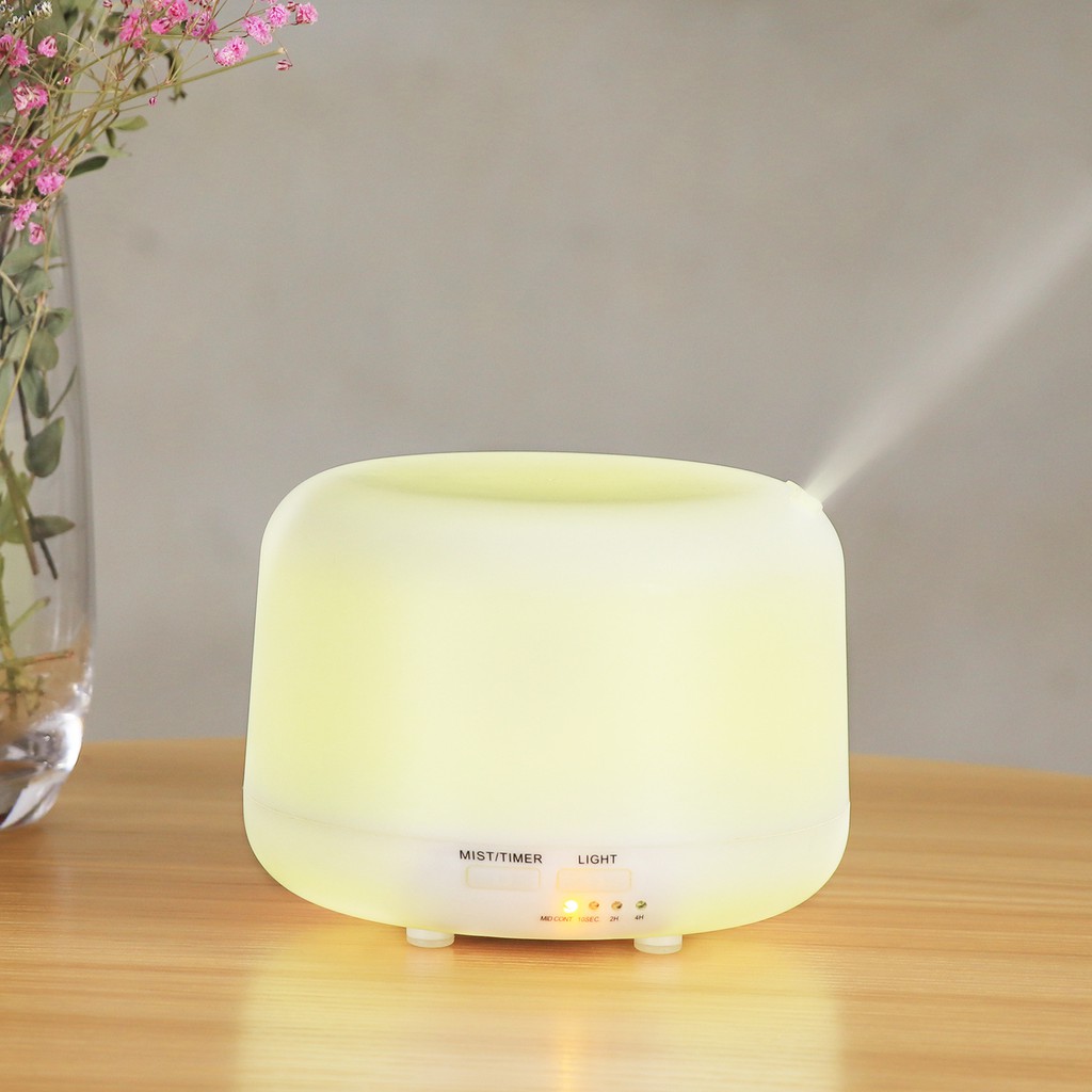 Máy Xông Tinh Dầu Trụ Tròn Siêu Âm Cao Cấp - Chuyên Dụng Cho Phòng Lớn - Gia Đình - Nhà Hàng - Spa - Remote - VinBuy