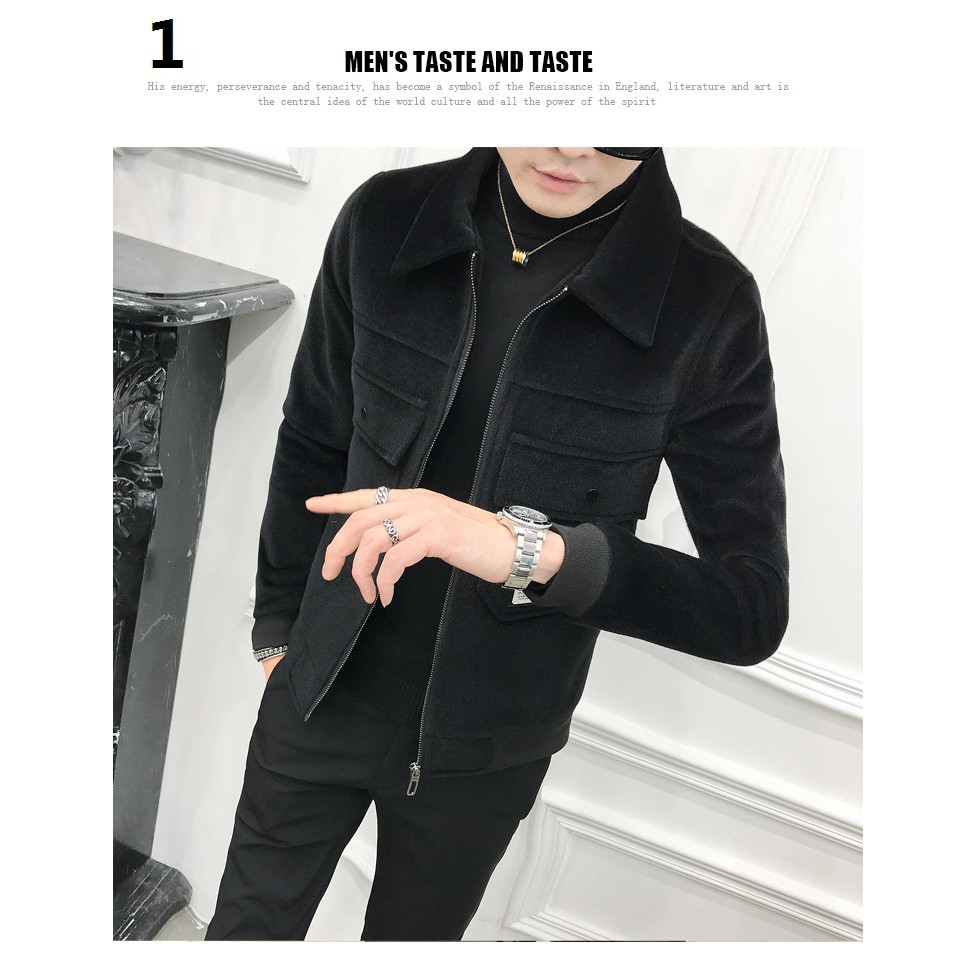 Áo khoác nam 2-1 da lộn kiểu Hàn Quốc của STYLE SHOP