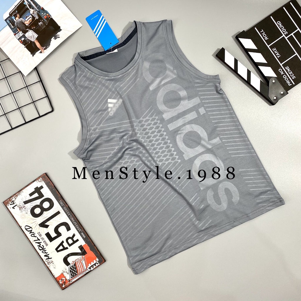 Áo ba lỗ nam thể thao Menstyle 1988 dành cho tập gym co dãn 4 chiều thoáng mát