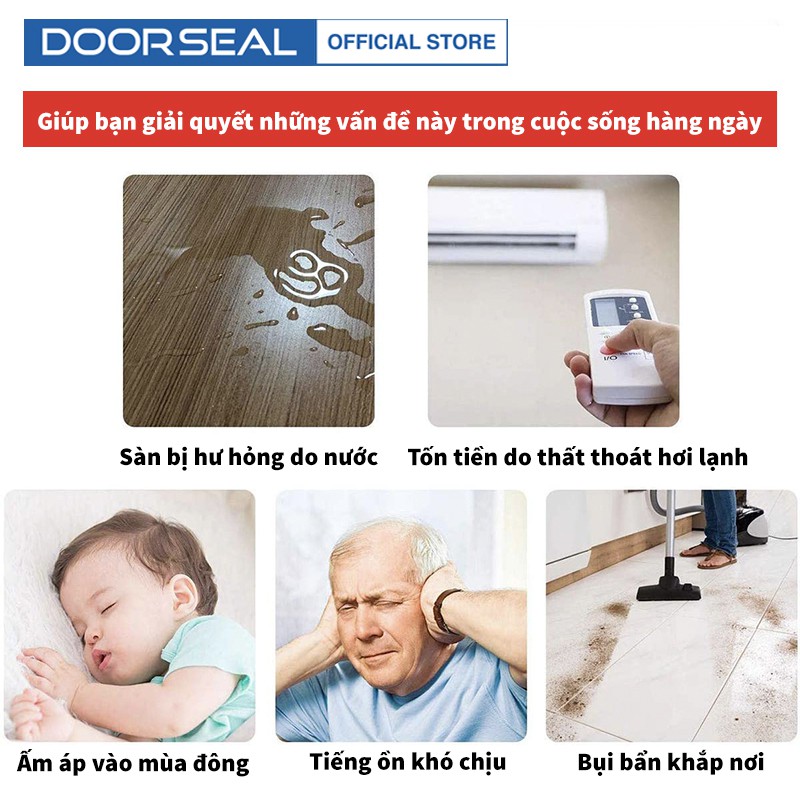 Thanh Dán Chân Cửa Đế Lông - Chống Bụi, Chống Côn Trùng - Doorseal (Vietnam)