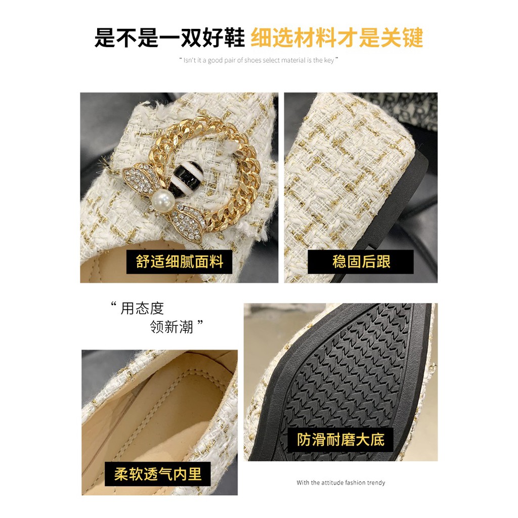 Giày Búp Bê Mũi Nhọn Đính Đá Thời Trang 2021 Cho Nữ | BigBuy360 - bigbuy360.vn