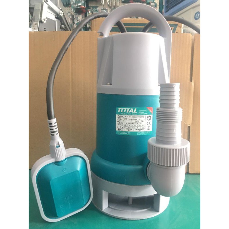 MÁY BƠM CHÌM TOTAL 1HP TWP87506 TWP87501  BƠM CHÌM NƯỚC THẢI TOTAL 750W  BƠM CHÌNH CÓ PHAO