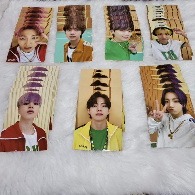 BTS OFFICIAL, Share set card 7ea trong cardigan BUTTER (hàng có sẵn)