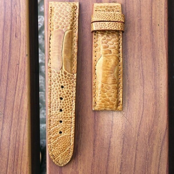 Dây đồng hồ da ĐÀ ĐIỂU THẬT cao cấp khóa cài nhiều Size 12 14 15 16 18 19 20 21 22 24mm