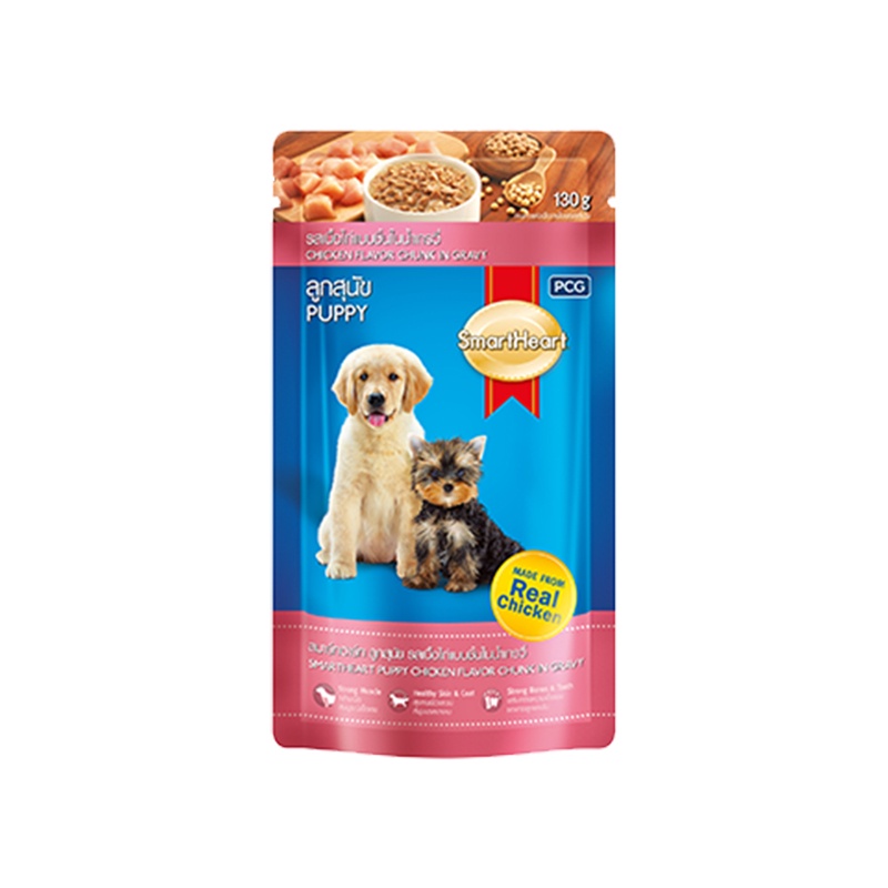 Pate Cho Chó SMARTHEART Đủ Vị (130g) - Thức Ăn Ướt Cho Chó Con, Chó Lớn