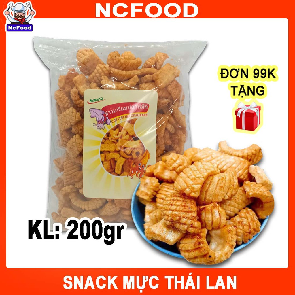 Snack Mực Thái Gói 200gram - Thái Lan