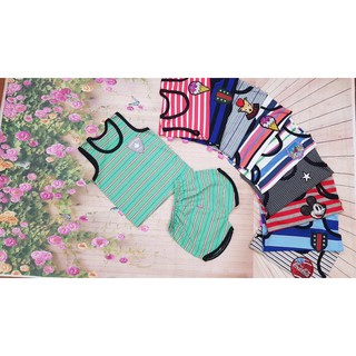Combo 5 bộ cotton ba lỗ cho bé