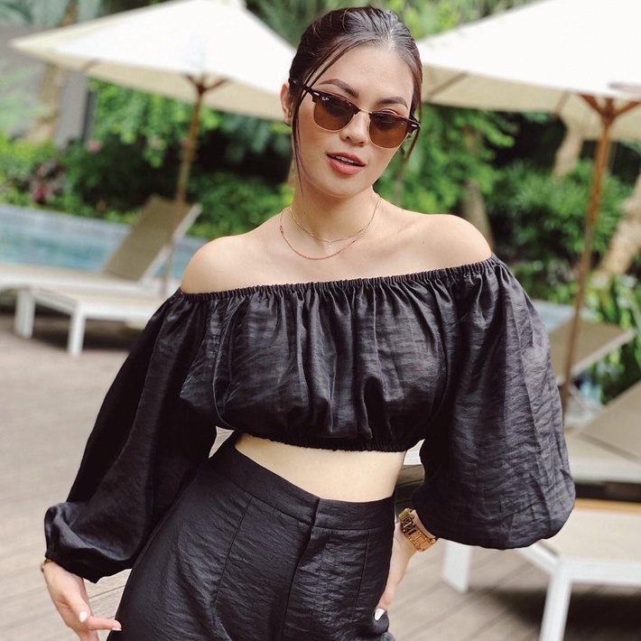 Áo croptop tay bồng nữ 2NDDATE TOP028B