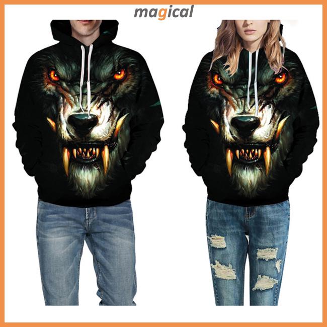 Áo hoodie in hình sói cực ngầu cực cá tính