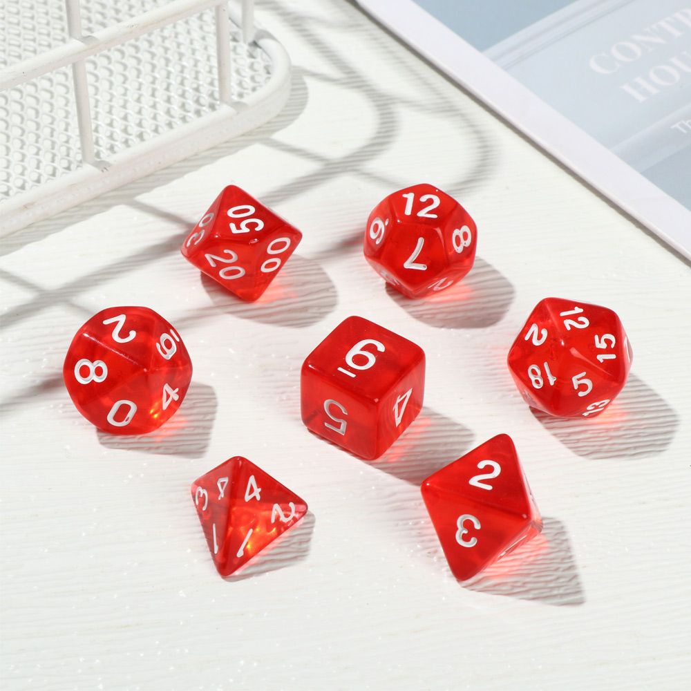 MYRONGOODS 7Pcs/Set Polyhedral Game Accessory Leisure Entertainment Toys