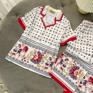 PYJAMA DÀI LỤA HOẠ TIẾT CAO CẤP MÃ 2022-144