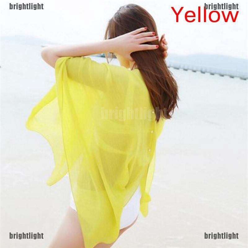 Áo Khoác Đi Biển Màu Trơn Thời Trang