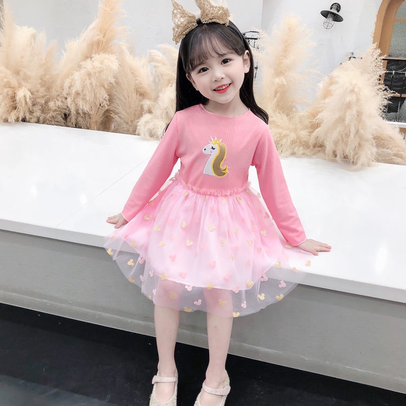 Đầm Công Chúa Thời Trang Cho Bé Gái 1-8 Tuổi