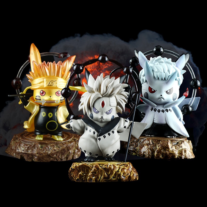 Mô hình nhân vật Pikachu Uzumaki Naruto Uchiha Obito