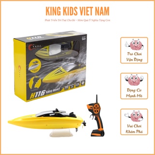CANO ĐIỀU KHIỂN TỪ XA - 2 Mô Tơ Mạnh Mẽ,Tốc Độ Cao,Bền Bỉ Cho Bé - King Kids