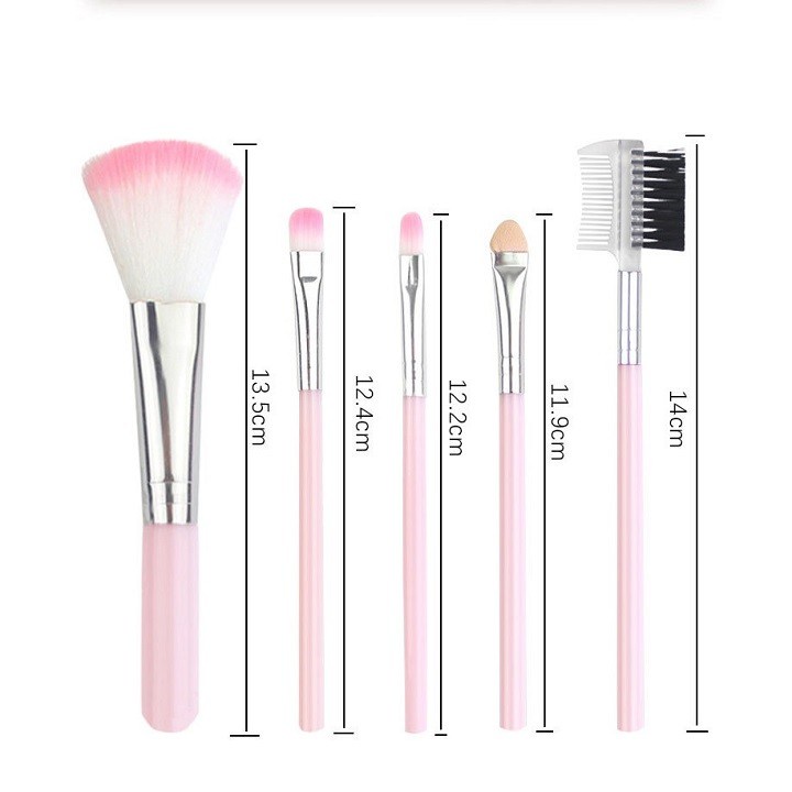 Bộ Cọ 5 Món Trang Điểm Thần Thánh Tô Điểm Siêu Xinh Cho Khuôn Mặt Store4girls