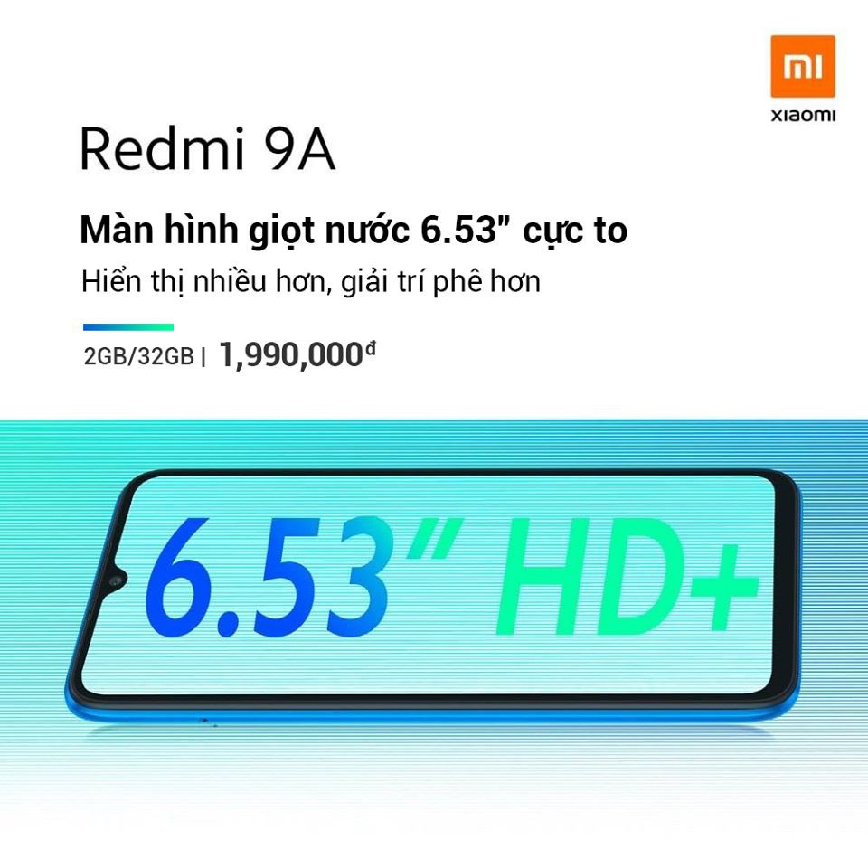 Điện thoại Xiaomi Redmi 9A 2GB/32GB - Hàng Chính Hãng Digiworld - Bảo Hành 18 Tháng
