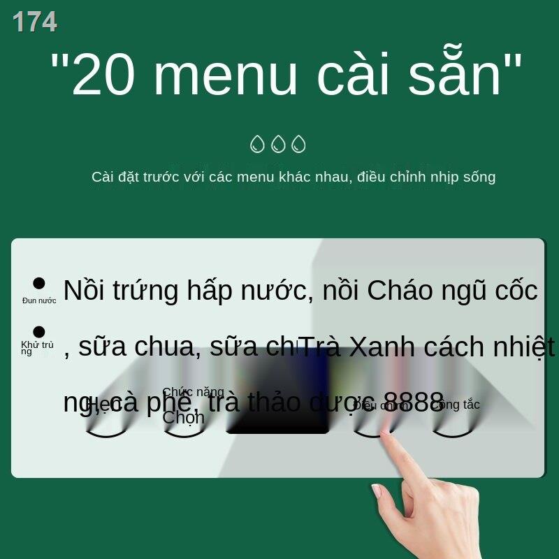 [bán chạy]Ấm sắc trà đa chức năng 1.8L bình đựng thủy tinh tự động chịu nhiệt độ cao, pha thơm đậm đặc