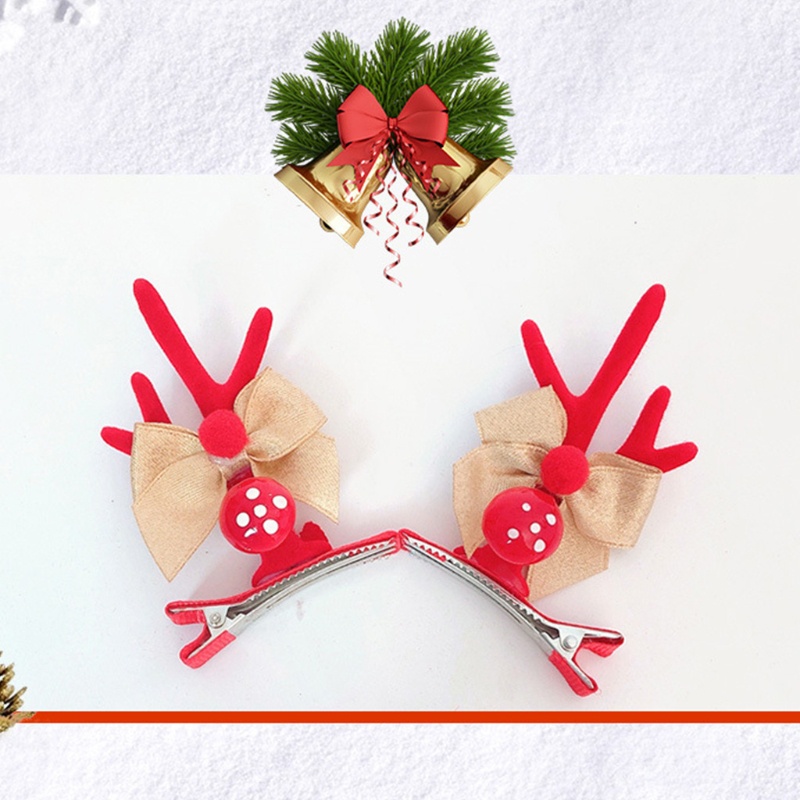 Kẹp Tóc Hình Sừng Tuần Lộc Giáng Sinh