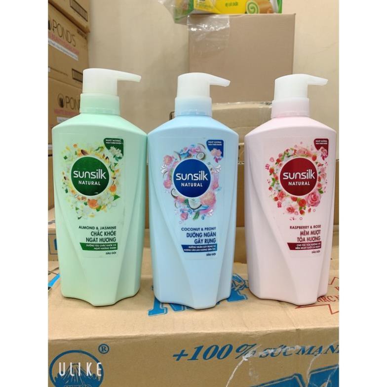 Dầu gội Sunsiu thiên nhiên 650g đủ màu