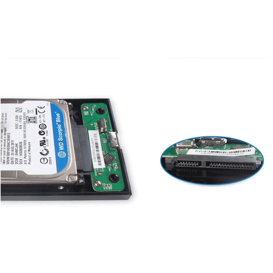 HDD box, hộp đựng và đọc dữ liệu ổ cứng SATA 2.5 inches USB 3.0 SSK SHE-088 | BigBuy360 - bigbuy360.vn