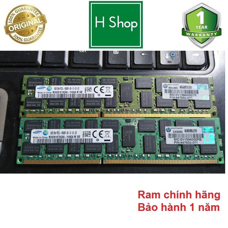 [Mã ELMS10 giảm 6% đơn 50K] Ram Server 4GB, 8GB ECC REG DDR3/DDR3L bus 1333 /10600R tháo máy chính hãng, bảo hành 1 năm | BigBuy360 - bigbuy360.vn