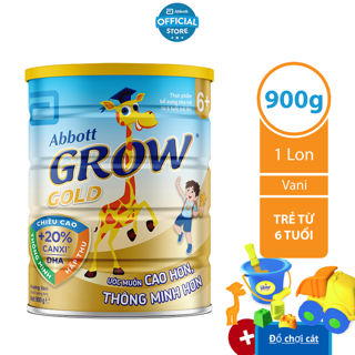 [Mã FMCG80 giảm 10% đơn từ 400K] Sữa bột Abbott Grow 6+ 900g
