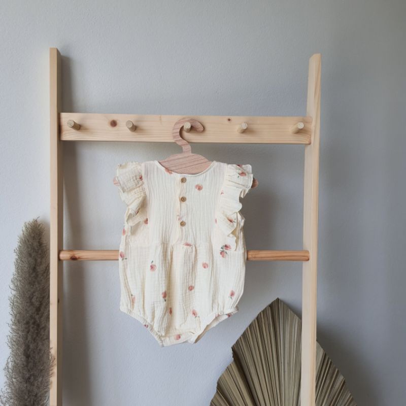 body hoa  nhí vải xô muslin cao cấp nơ ngực