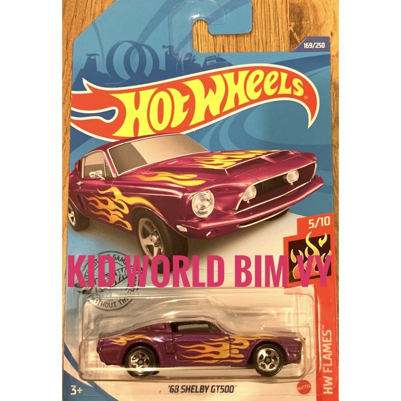 Xe mô hình Hot Wheels basic '68 Shelby GT500 GHF58, 40K.