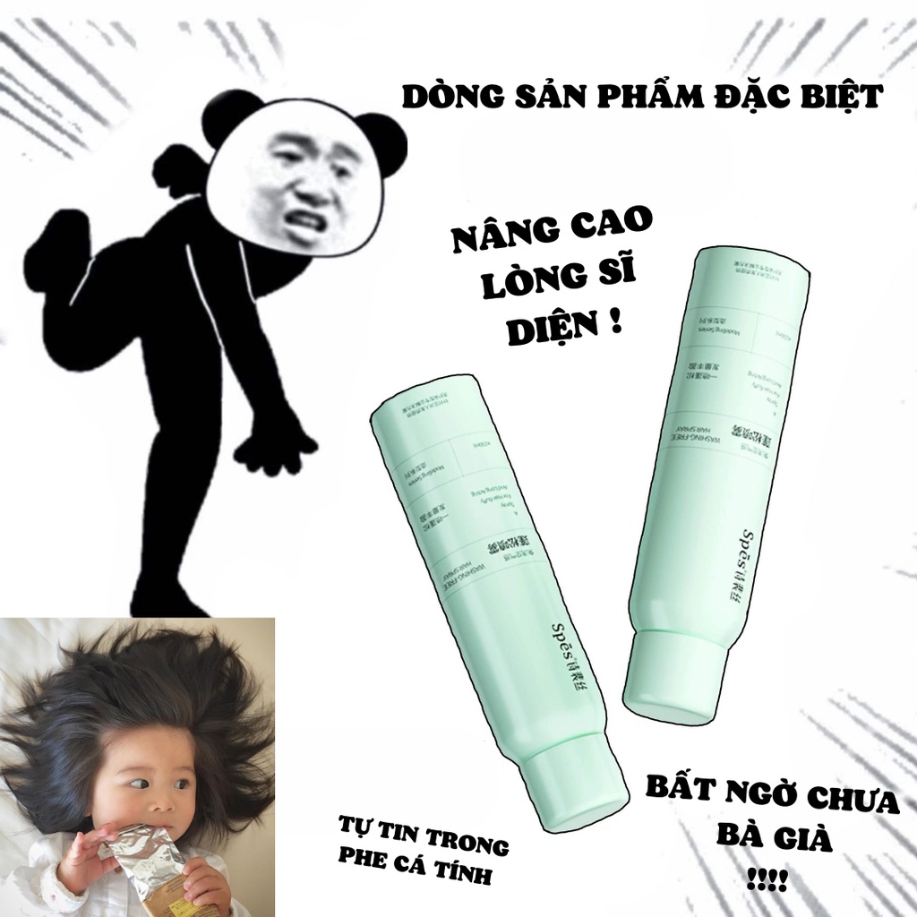 Dầu gội khô SPES dạng xịt giúp phồng tóc tức thì, sạch tóc giữ nếp 12 giờ