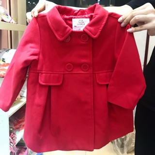 [LC WAIKINI XUẤT XỊN] Áo dạ lì màu đỏ cho bé gái