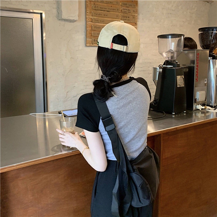 Áo thun BH cotton ngắn tay thêu họa tiết xinh xắn cho nữ 2021