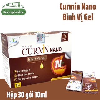Curmin Nano Bình Vị Gel - Hỗ trợ dạ dày, tá tràng, đại tràng- Hộp 30 gói