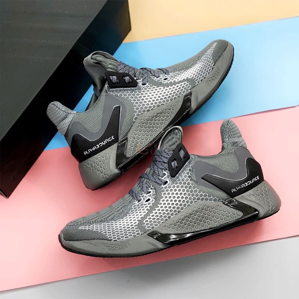 Giày Adidas Alphabounce 2020 Xám Đen