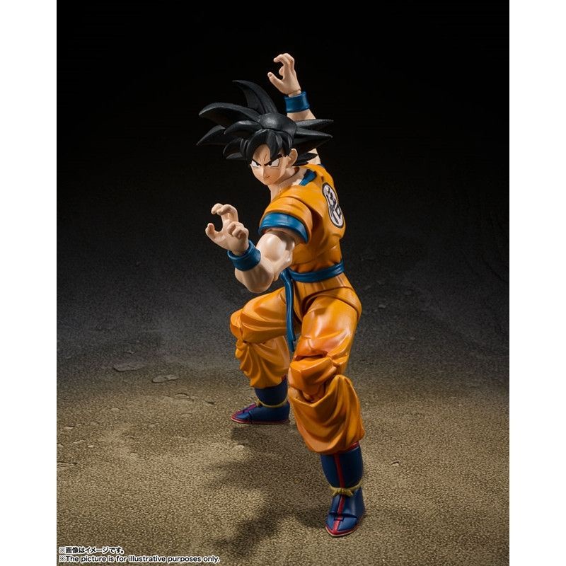 Hàng Có Sẵn Bandai SHF Nhân Vật Siêu Anh Hùng Goku Tóc Đen Trong Phim Dragon Ball SUPER HERO