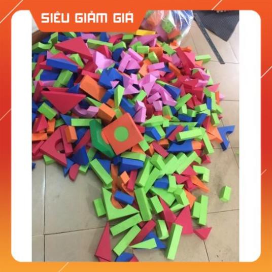 Gạch mút xốp , đồ dùng mầm non an toàn cho bé