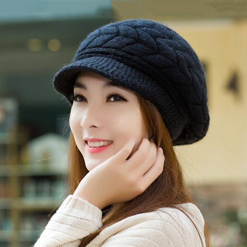Mũ Len Đan Zic Zac Cực Xinh Hàn Quốc 100681