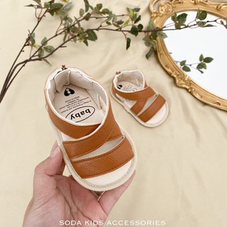 (ảnh thật) Sandal da quai chéo