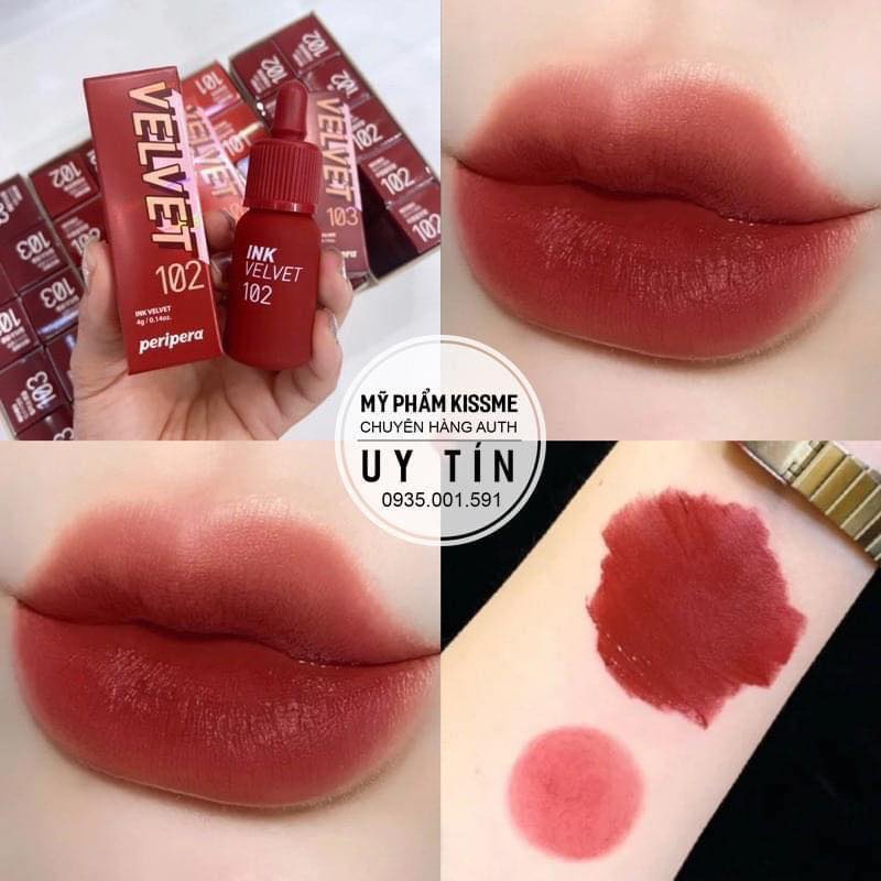 Son Ink Velvet Peripera Full Màu 2022